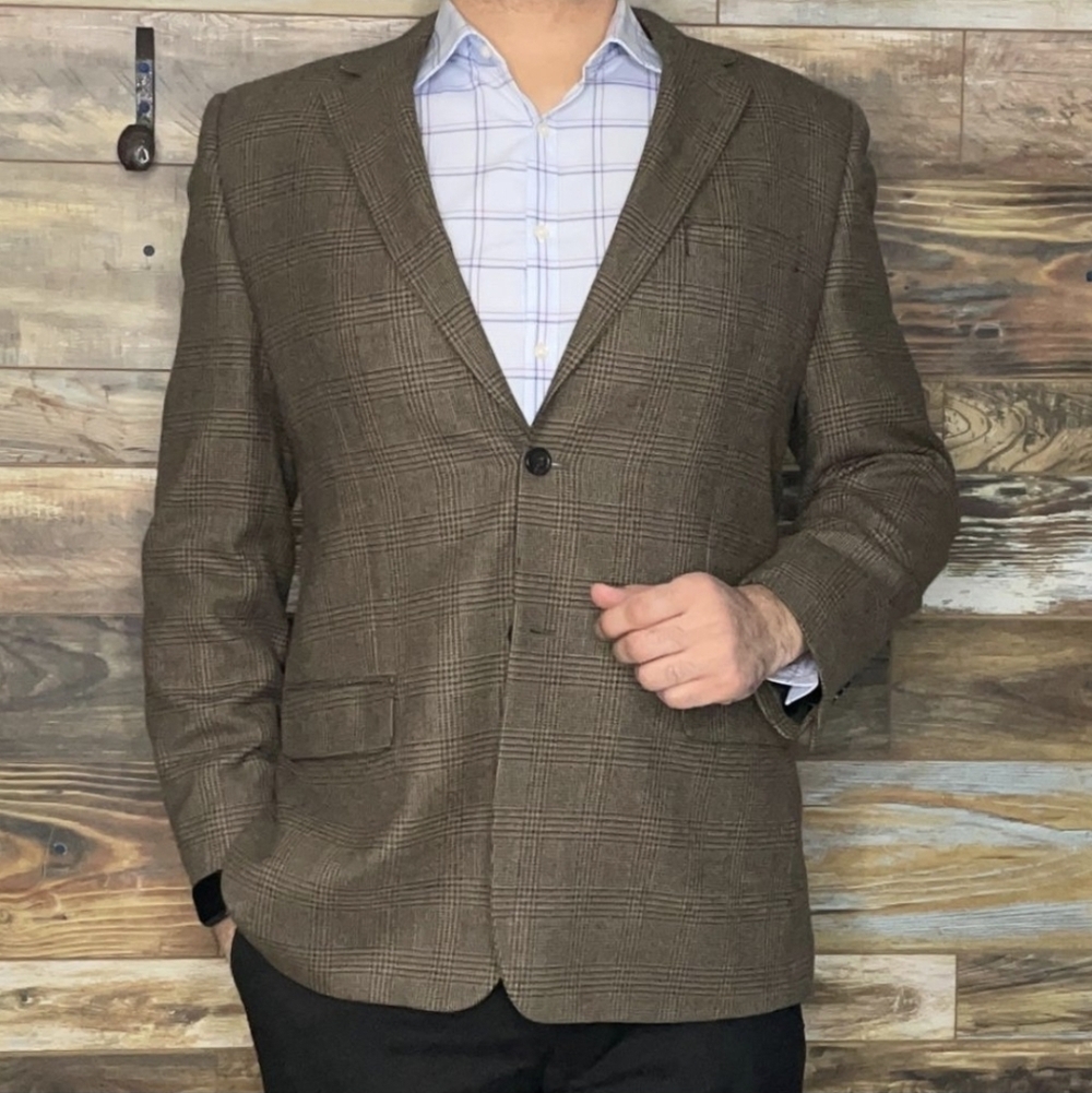 Joseph  Feiss Gold Series 100 Lambswool Sport Coat  Size 46r